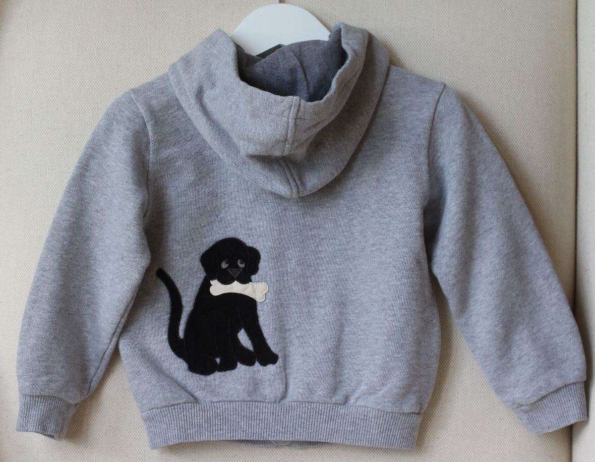 DOLCE AND GABBANA BABY GREY DG FAMILY ZIP-UP HOODED TOP 12-18 MONTHS - Image 4