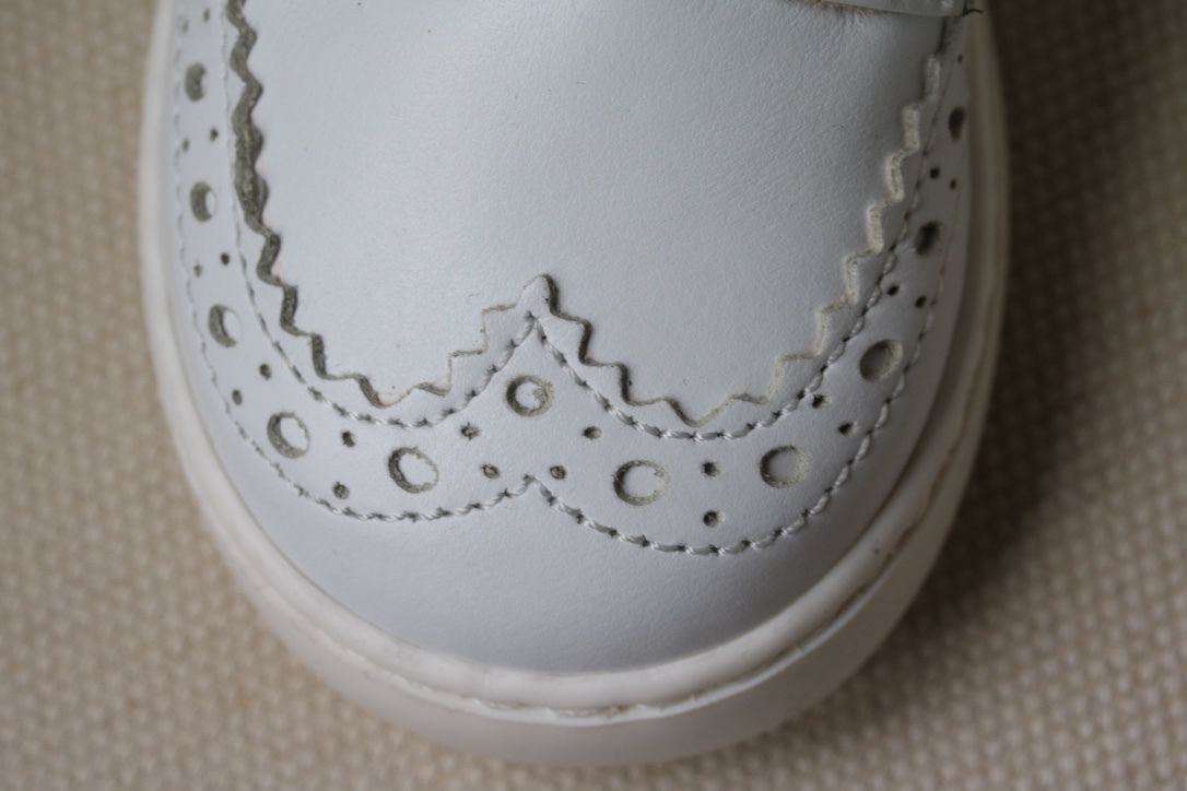 DOLCE AND GABBANA BABY WHITE LEATHER SHOES EU 21 UK 4.5 - Image 7