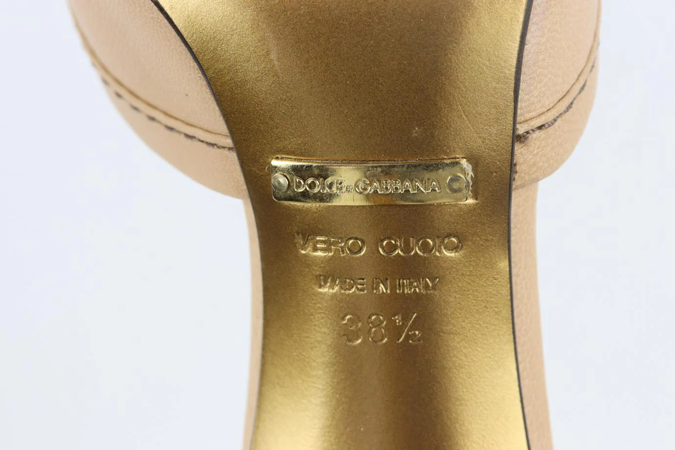 DOLCE AND GABBANA BOW DETAILED LEATHER PUMPS EU 38.5 UK 5.5 US 8.5 - Image 6