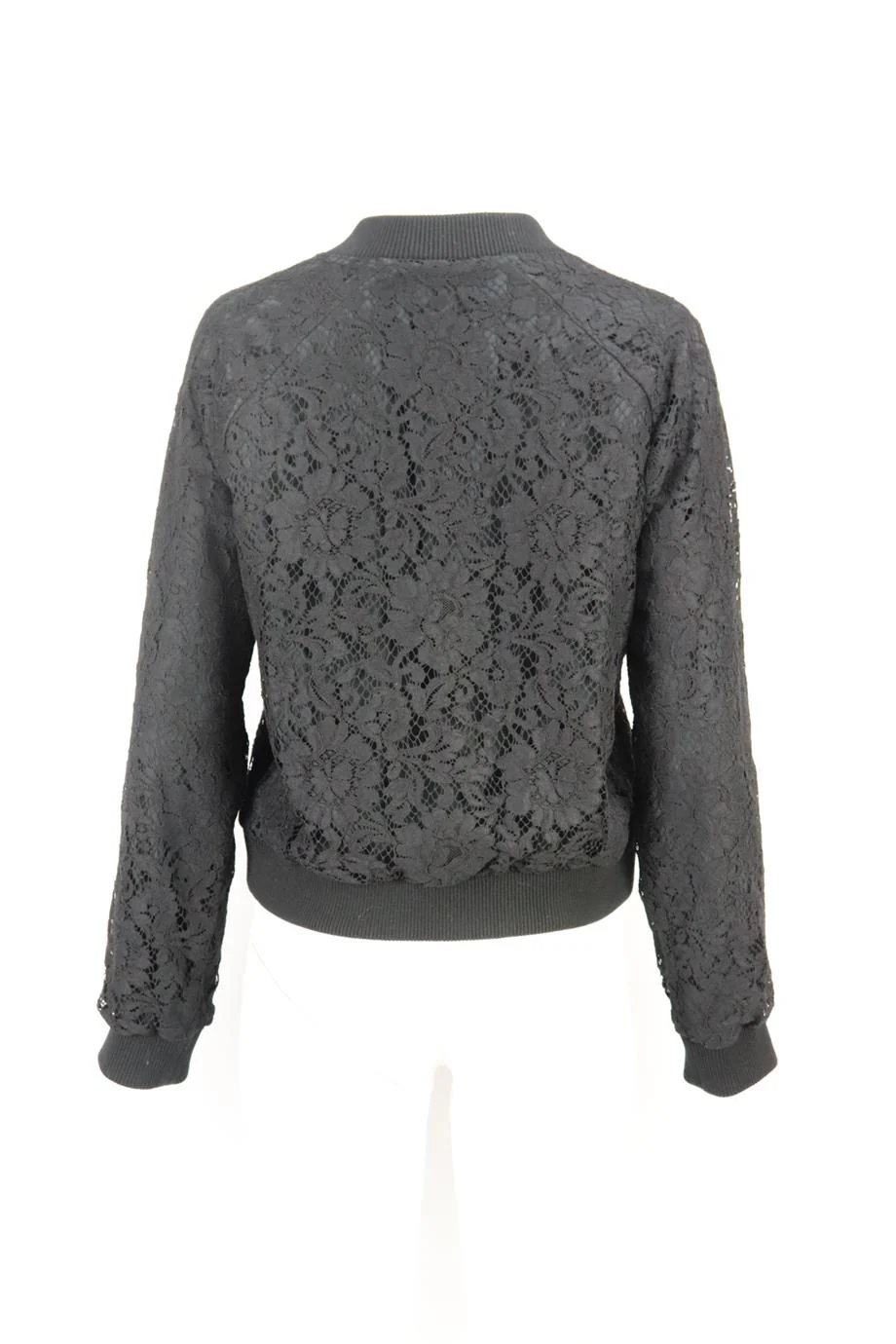 DOLCE AND GABBANA CORDED LACE BOMBER JACKET IT 46 UK 14 - Image 4