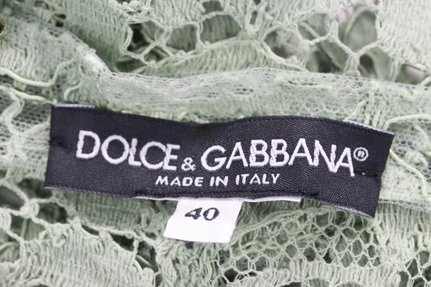 DOLCE AND GABBANA CORDED LACE DRESS IT 40 UK 8 - Image 5