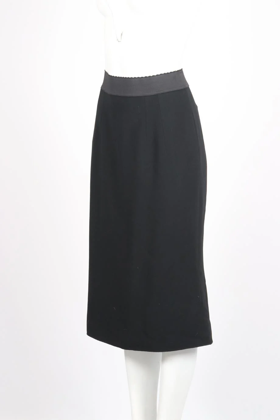 DOLCE AND GABBANA CREPE MIDI SKIRT IT 46 UK 14 - Image 3