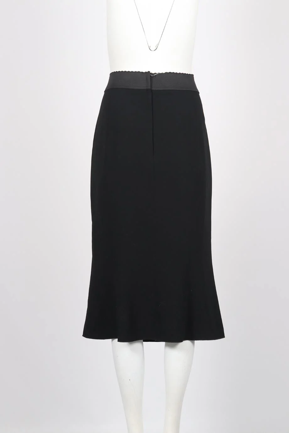 DOLCE AND GABBANA CREPE MIDI SKIRT IT 46 UK 14 - Image 4