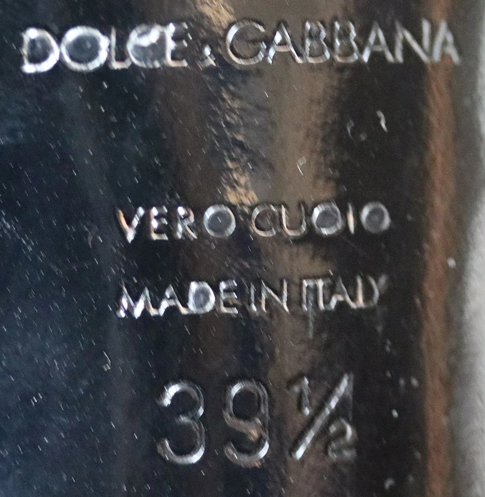 DOLCE AND GABBANA CROCHET MESH POINTED TOE PUMPS EU 39.5 UK 6.5 US 9.5 - Image 7
