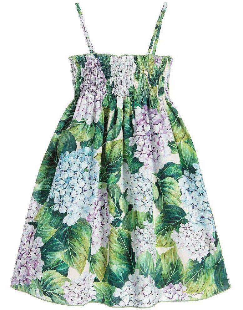 DOLCE AND GABBANA GIRLS COTTON ORTENSIA DRESS 5 YEARS - Image 7