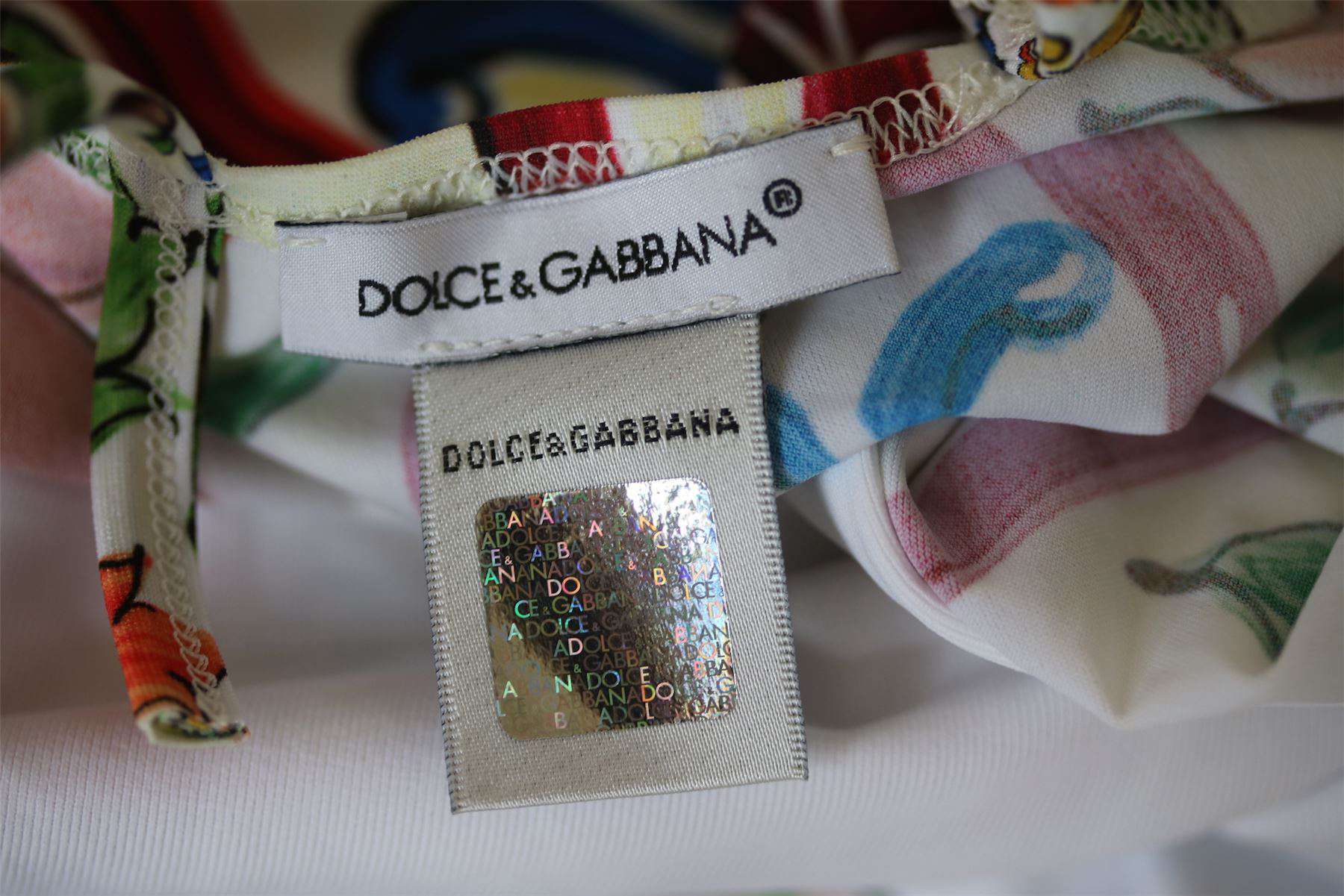 DOLCE AND GABBANA GIRLS MAJOLICA SWIMSUIT 5 YEARS - Image 4