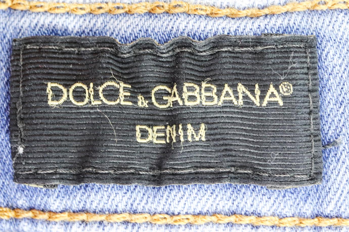 DOLCE AND GABBANA KIDS BOYS DISTRESSED DENIM SHORTS 4 YEARS - Image 4