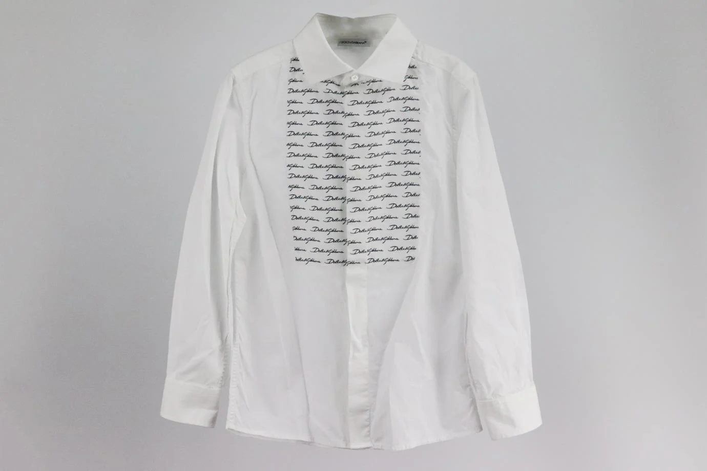 DOLCE AND GABBANA KIDS BOYS PRINTED COTTON SHIRT 6 YEARS - Image 2