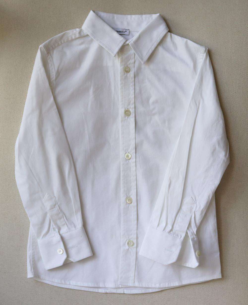DOLCE AND GABBANA KIDS BOYS STRETCH COTTON SHIRT 3 YEARS - Image 2