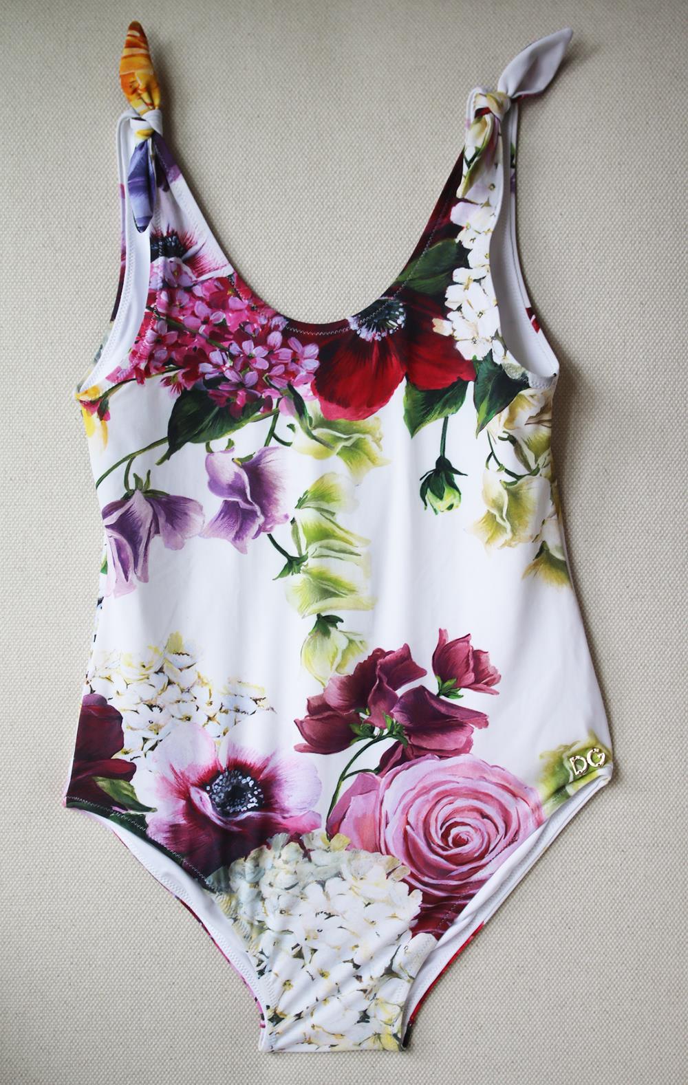 DOLCE AND GABBANA KIDS GIRLS FLORAL SWIMSUIT 6 YEARS - Image 2