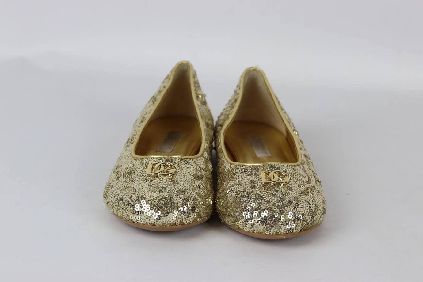 DOLCE AND GABBANA KIDS GIRLS SEQUIN SHOES EU 34 UK 2 - Image 3