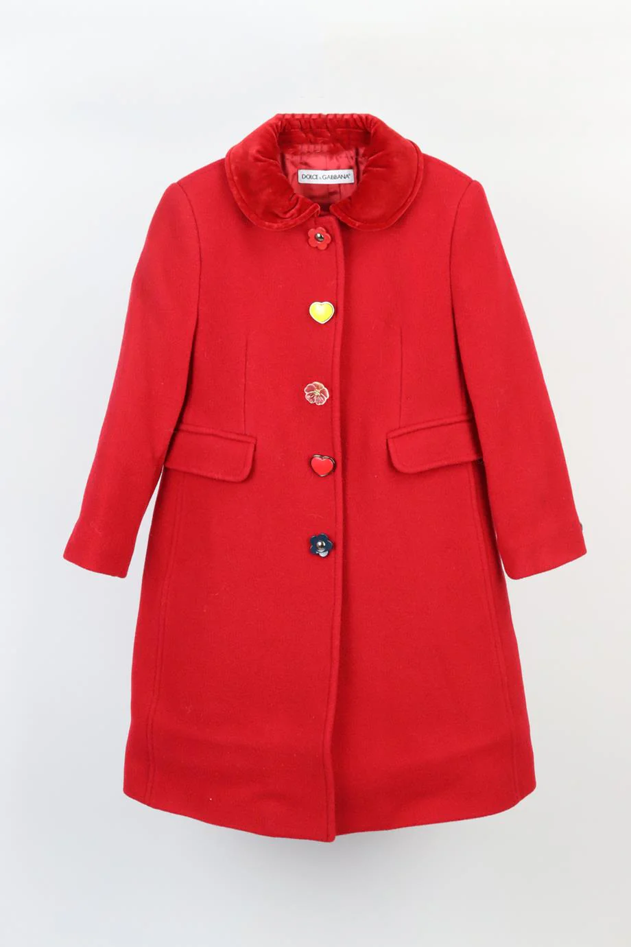 DOLCE AND GABBANA KIDS GIRLS WOOL COAT 5 YEARS - Image 2