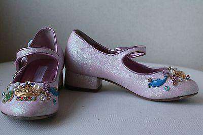 DOLCE AND GABBANA KIDS PINK EMBELLISHED MARY JANE SHOES EU 24 UK 7 - Image 3