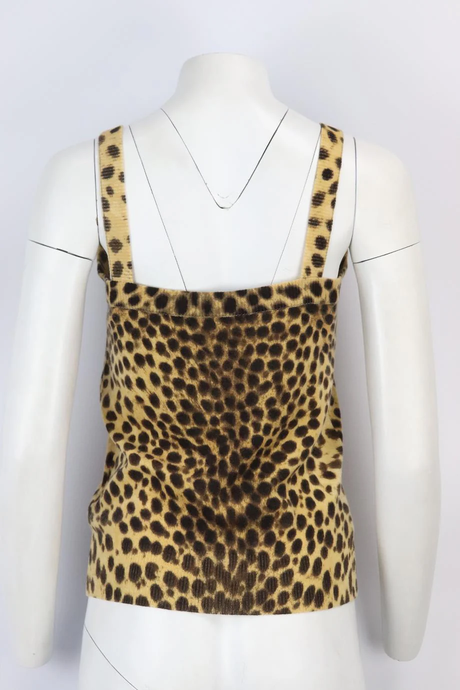 DOLCE AND GABBANA LEOPARD JACQUARD WOOL TOP AND CARDIGAN SET IT 38 UK 6 - Image 6