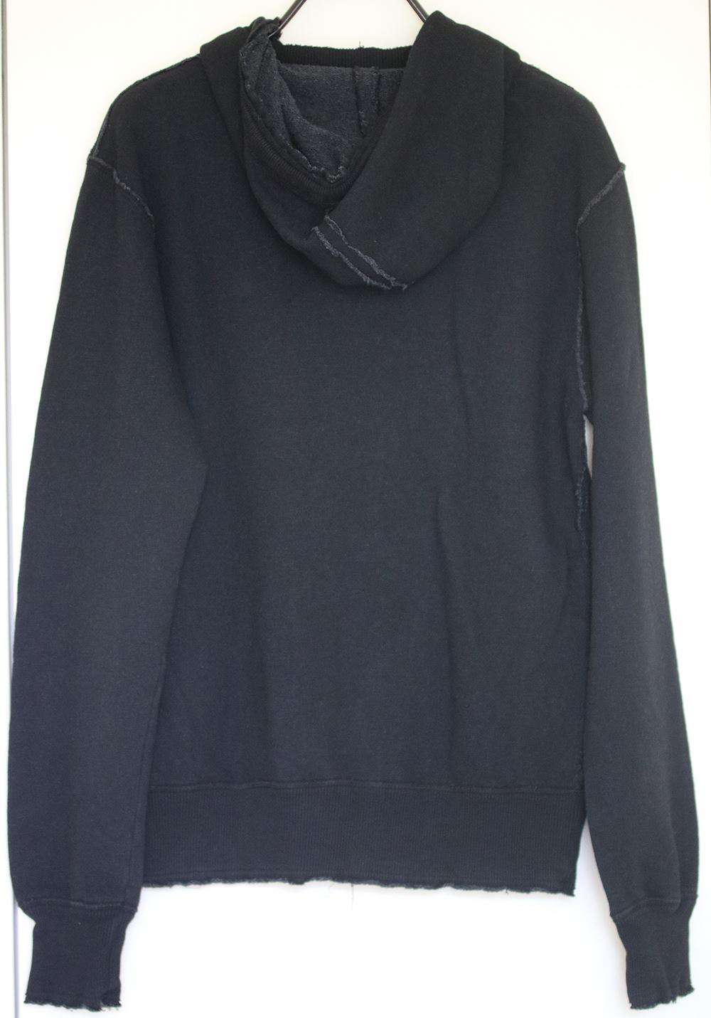 DOLCE AND GABBANA LOOPBACK COTTON-BLEND JERSEY HOODIE SMALL - Image 3