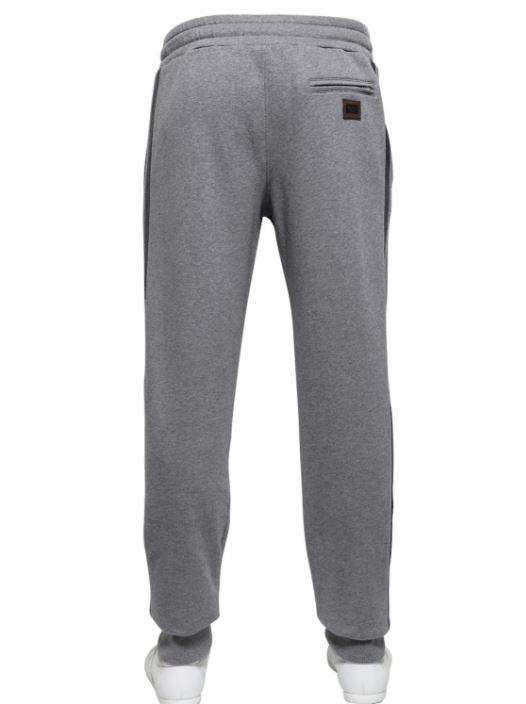 DOLCE AND GABBANA LOOPBACK COTTON-JERSEY SWEATPANTS LARGE