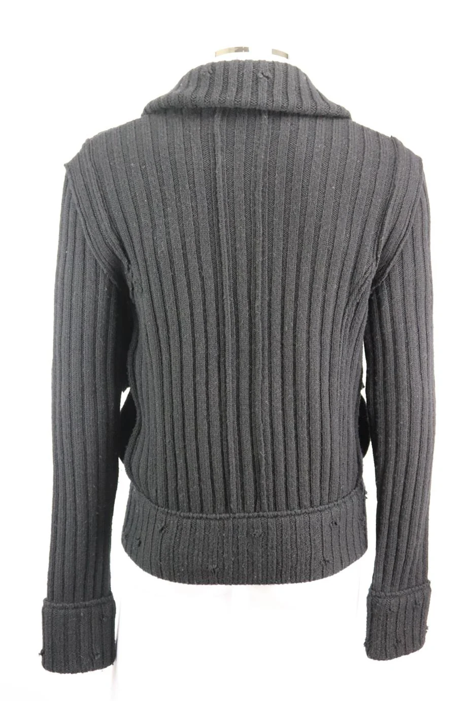 DOLCE AND GABBANA MEN'S DISTRESSED RIBBED CARDIGAN IT 50 UK/US CHEST 40 - Image 3