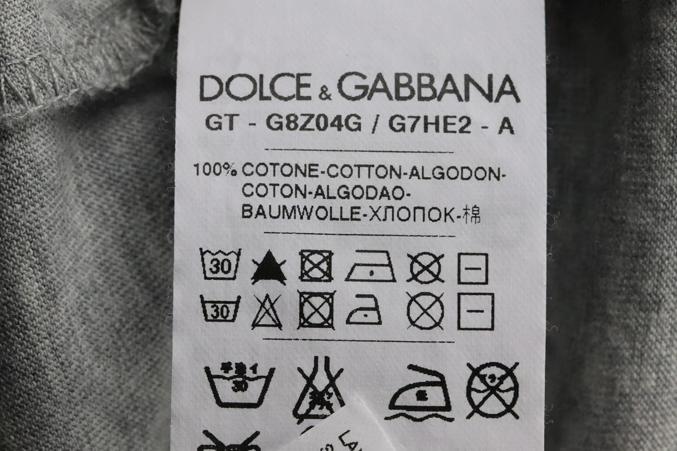 DOLCE AND GABBANA MEN'S PRINTED COTTON JERSEY T-SHIRT IT 50 UK/US CHEST 40 - Image 5