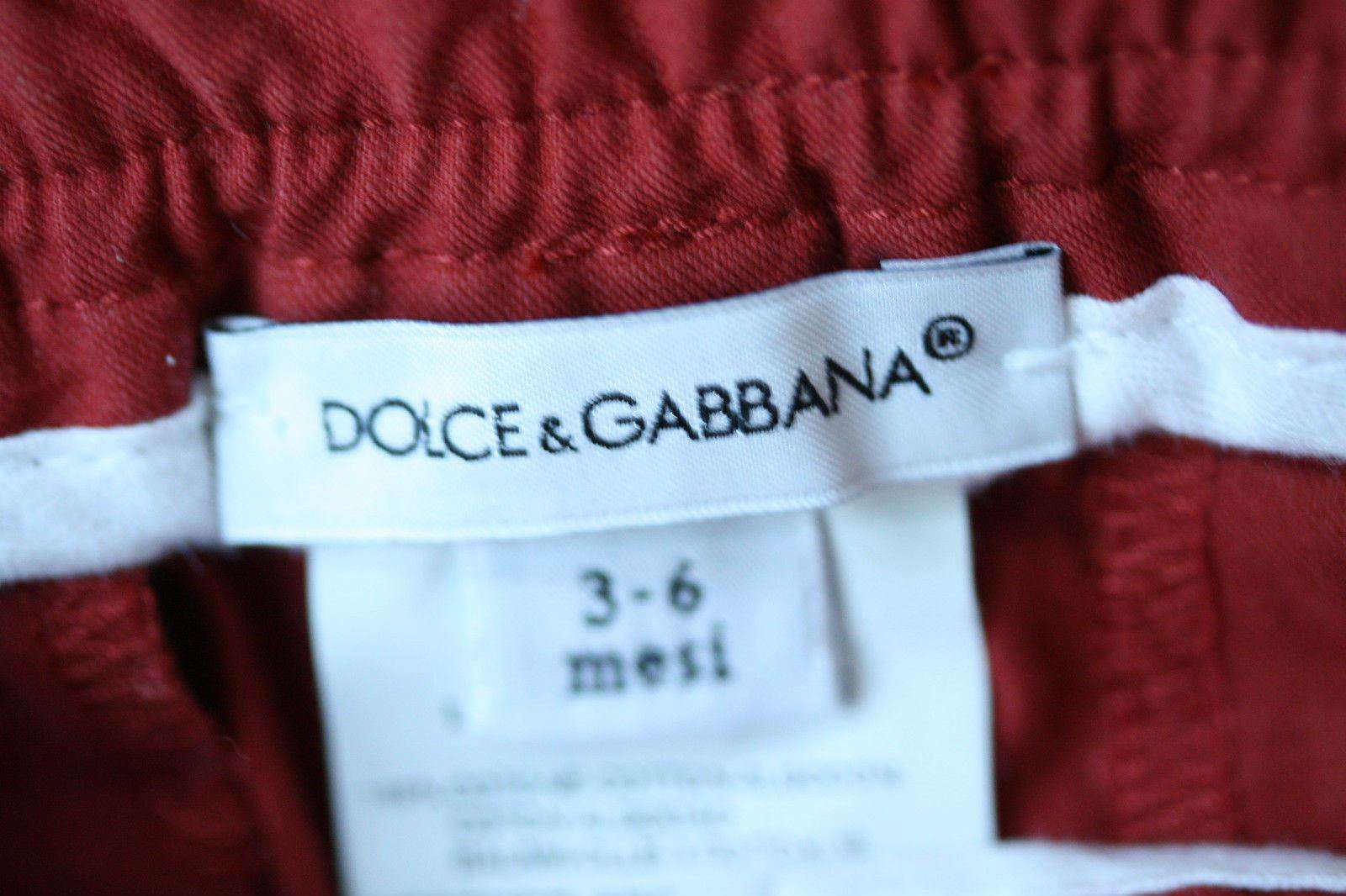 DOLCE AND GABBANA RED BABY TRACKSUIT TROUSERS 3-6 MONTHS - Image 4