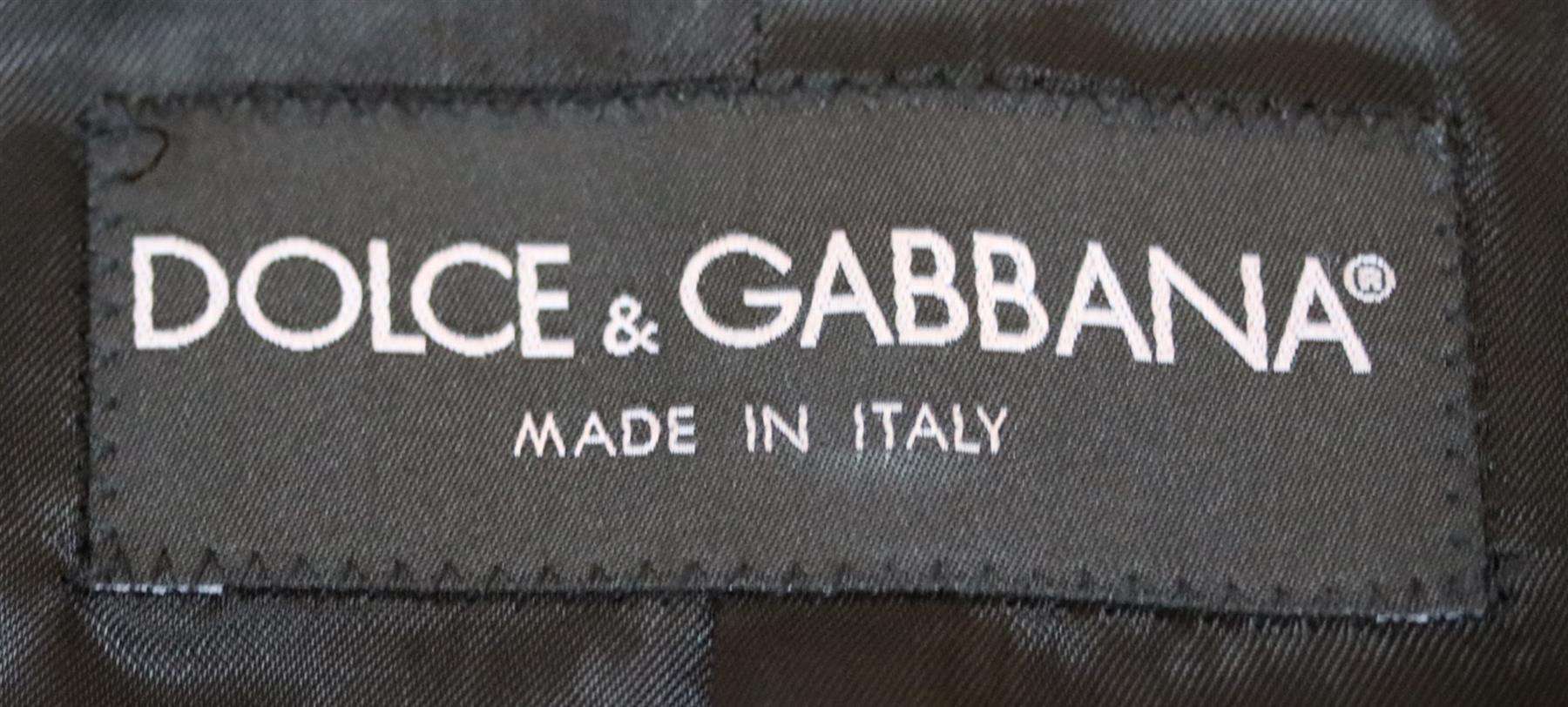DOLCE AND GABBANA SILK TRIMMED VELVET DINNER JACKET IT 46 UK 36 - Image 5