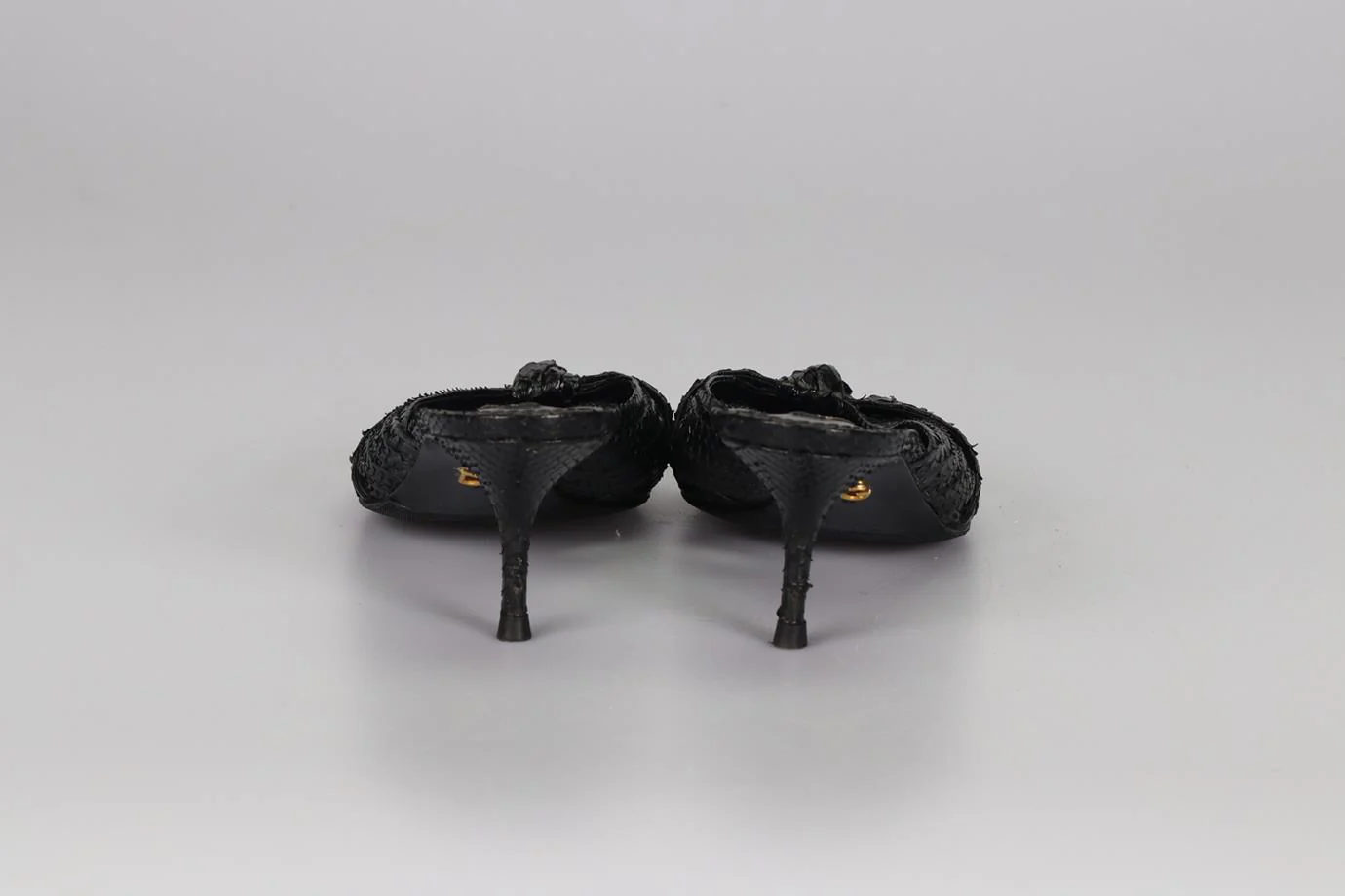 DOLCE AND GABBANA SNAKESKIN MULES EU 39 UK 6 US 9 - Image 4
