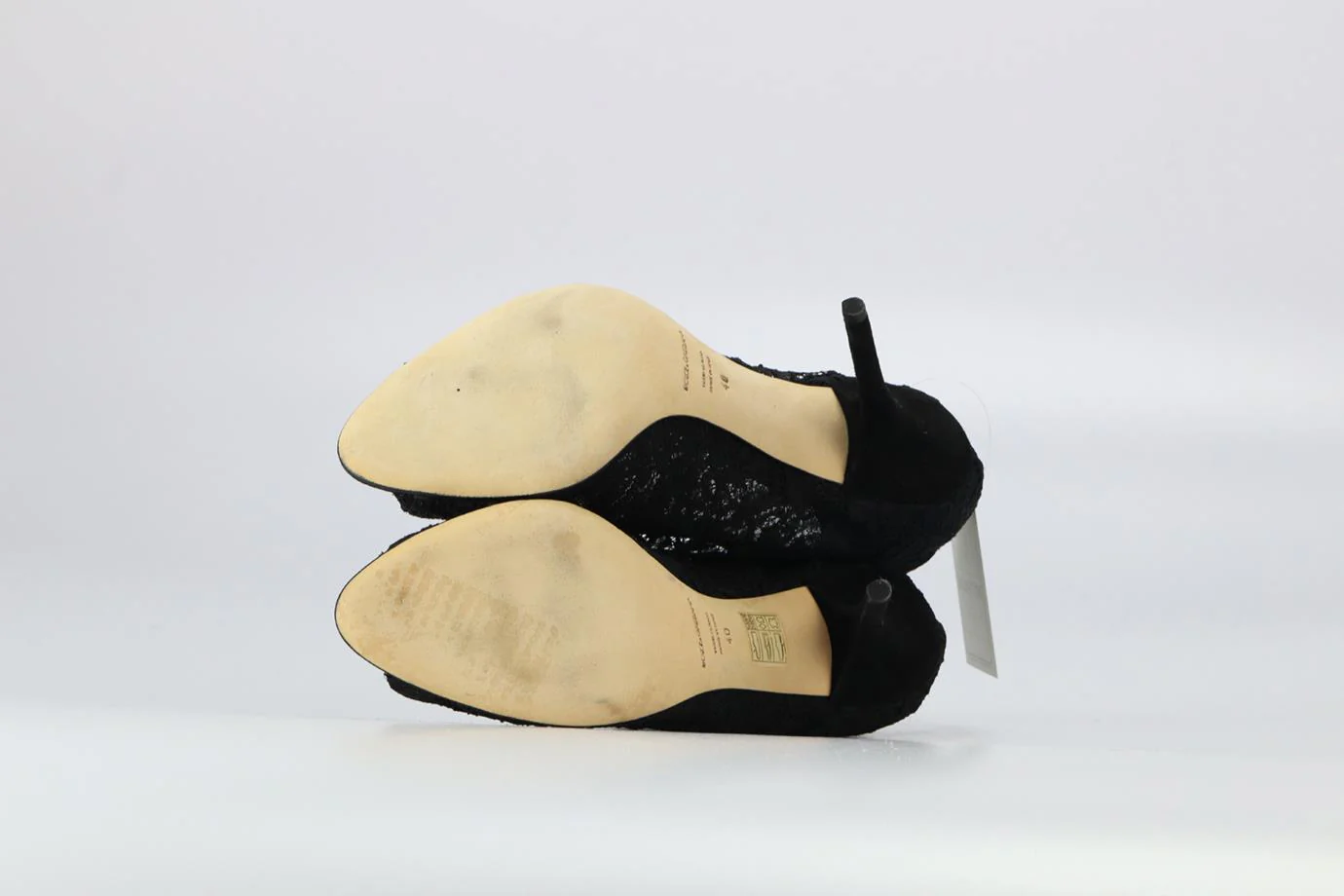 DOLCE AND GABBANA STRETCH LACE AND SUEDE ANKLE BOOTS EU 40 UK 7 US 10 - Image 5