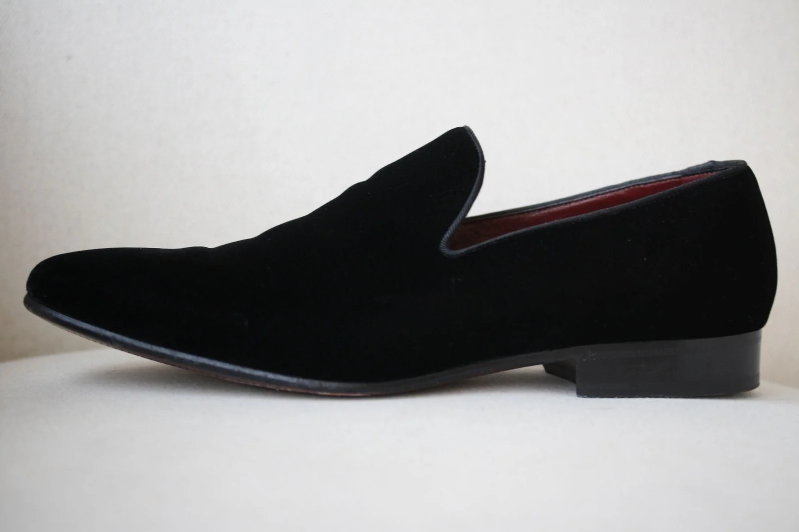 DOLCE AND GABBANA VELVET SLIPPERS LOAFERS IT 42 UK 8 - Image 5