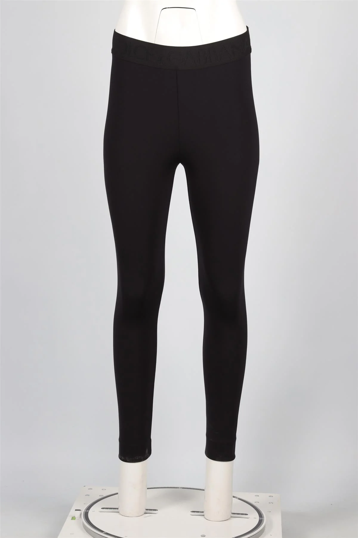DOLCE & GABANNA BLACK JERSEY LEGGINGS IT 46 UK 14 - Image 2