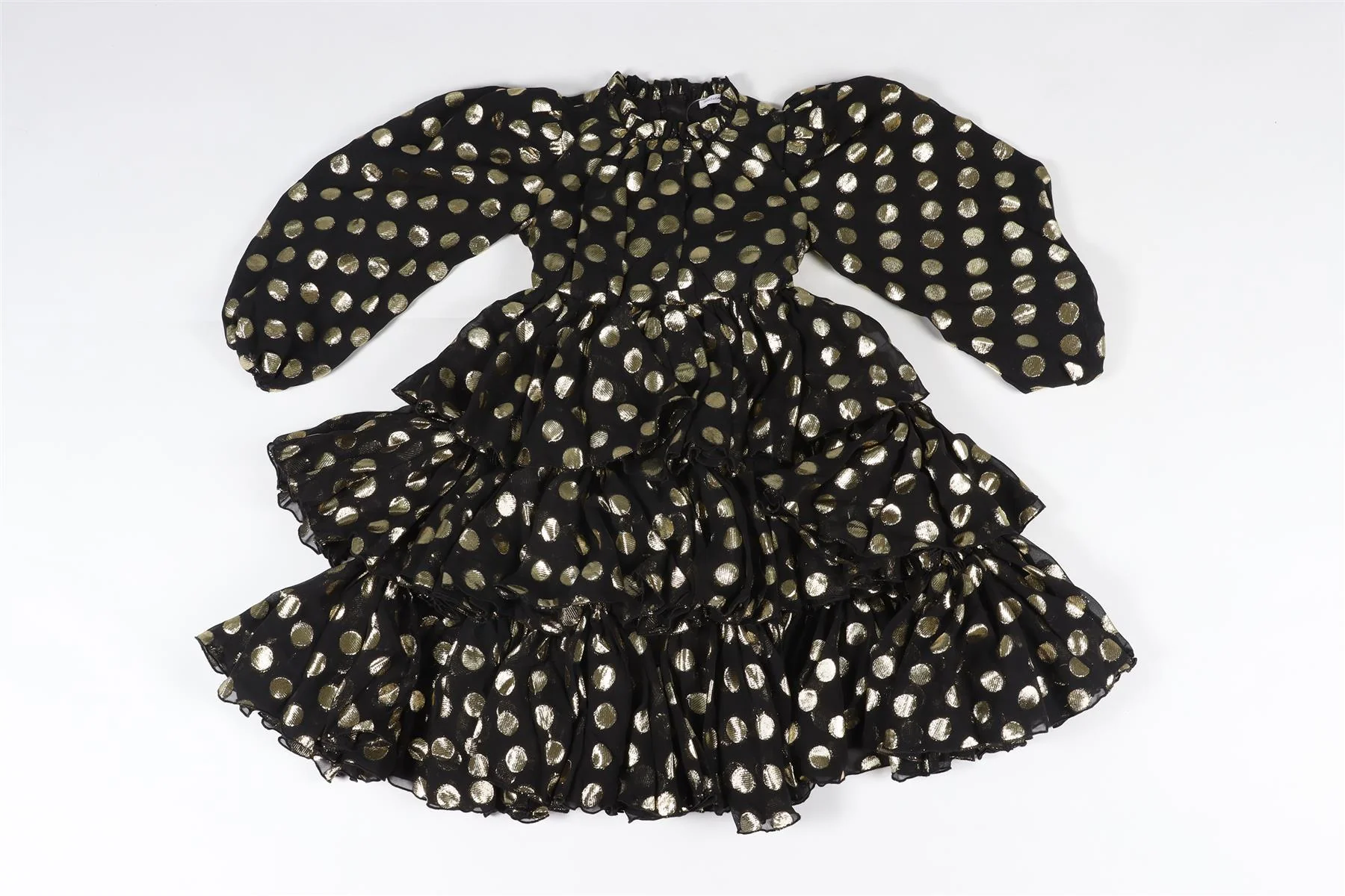 DOLCE & GABANNA BLACK KIDS GIRLS SILK DRESS 5 YEARS - Image 2