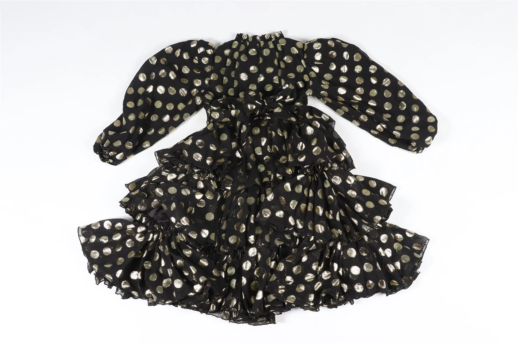 DOLCE & GABANNA BLACK KIDS GIRLS SILK DRESS 5 YEARS - Image 4