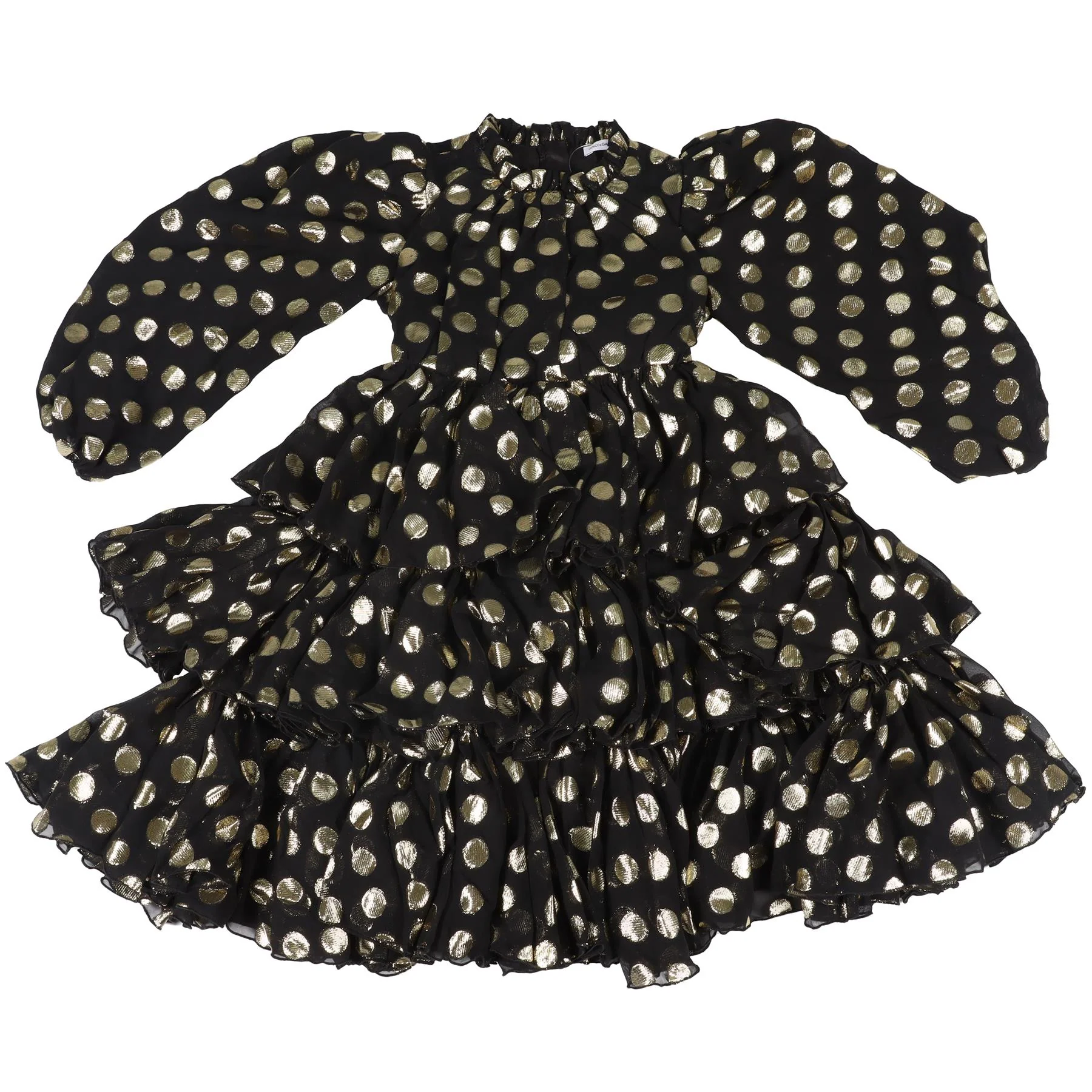 DOLCE & GABANNA BLACK KIDS GIRLS SILK DRESS 5 YEARS - Image 6