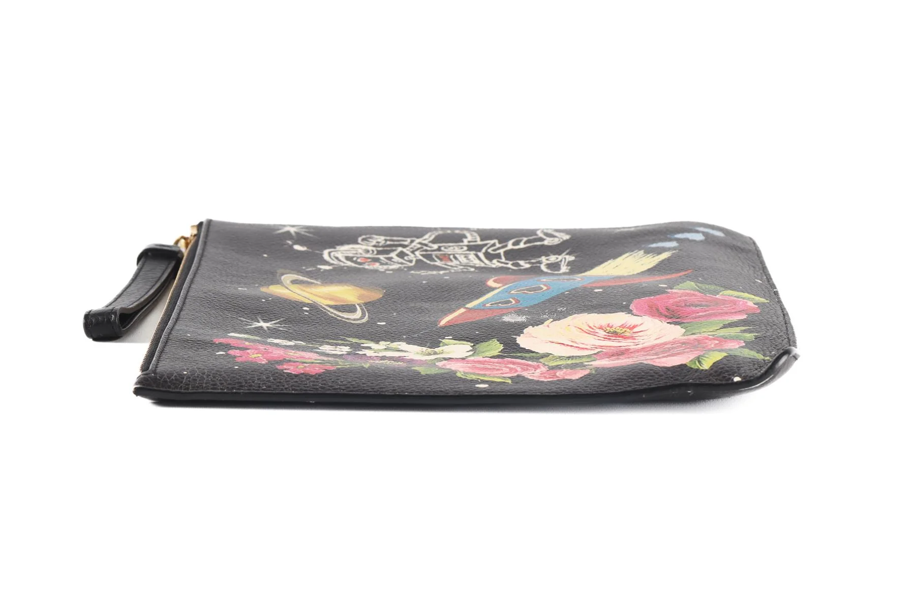 DOLCE & GABANNA BLACK LEATHER CLUTCH - Image 5