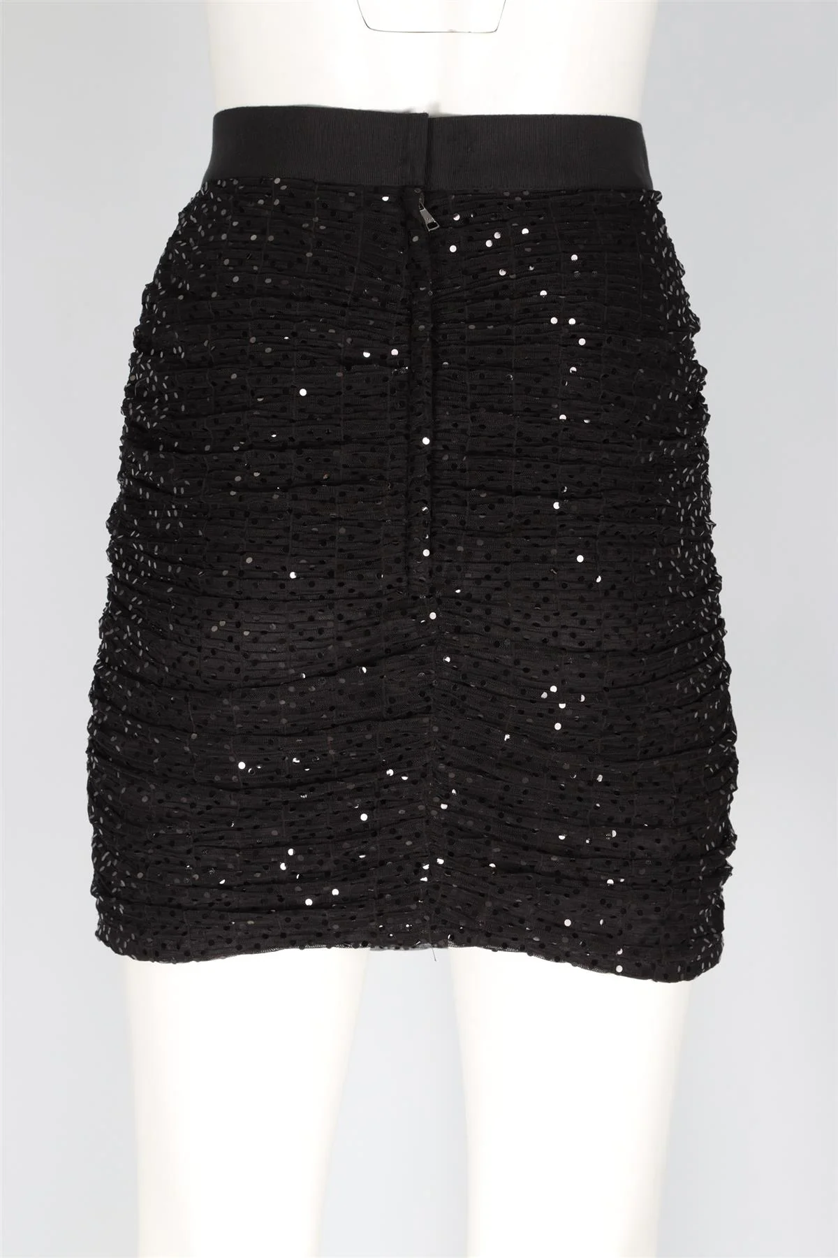 DOLCE & GABANNA BLACK TULLE MINI SKIRT IT 42 UK 10 - Image 4