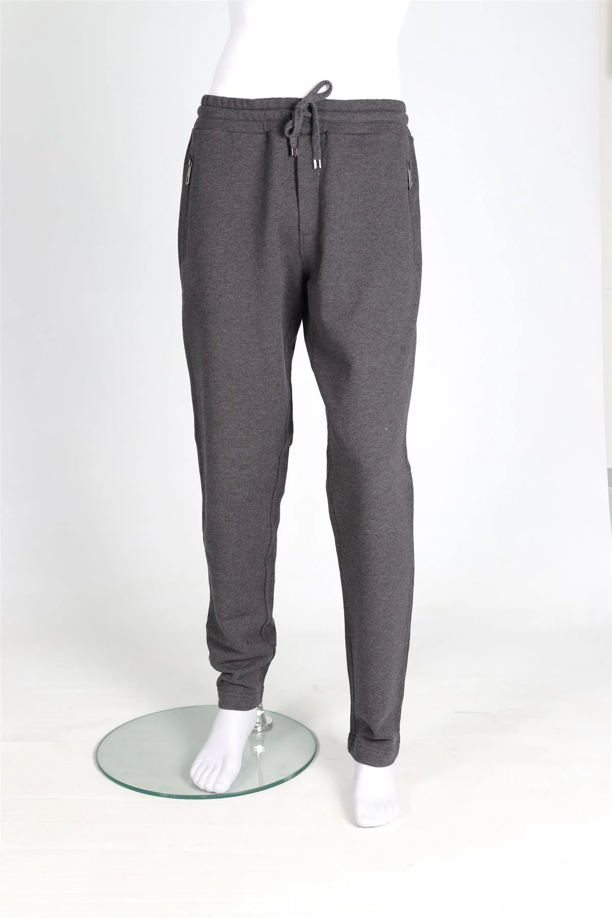 DOLCE & GABANNA GREY MEN'S COTTON TRACK PANTS IT 46 UK 30 - Image 2