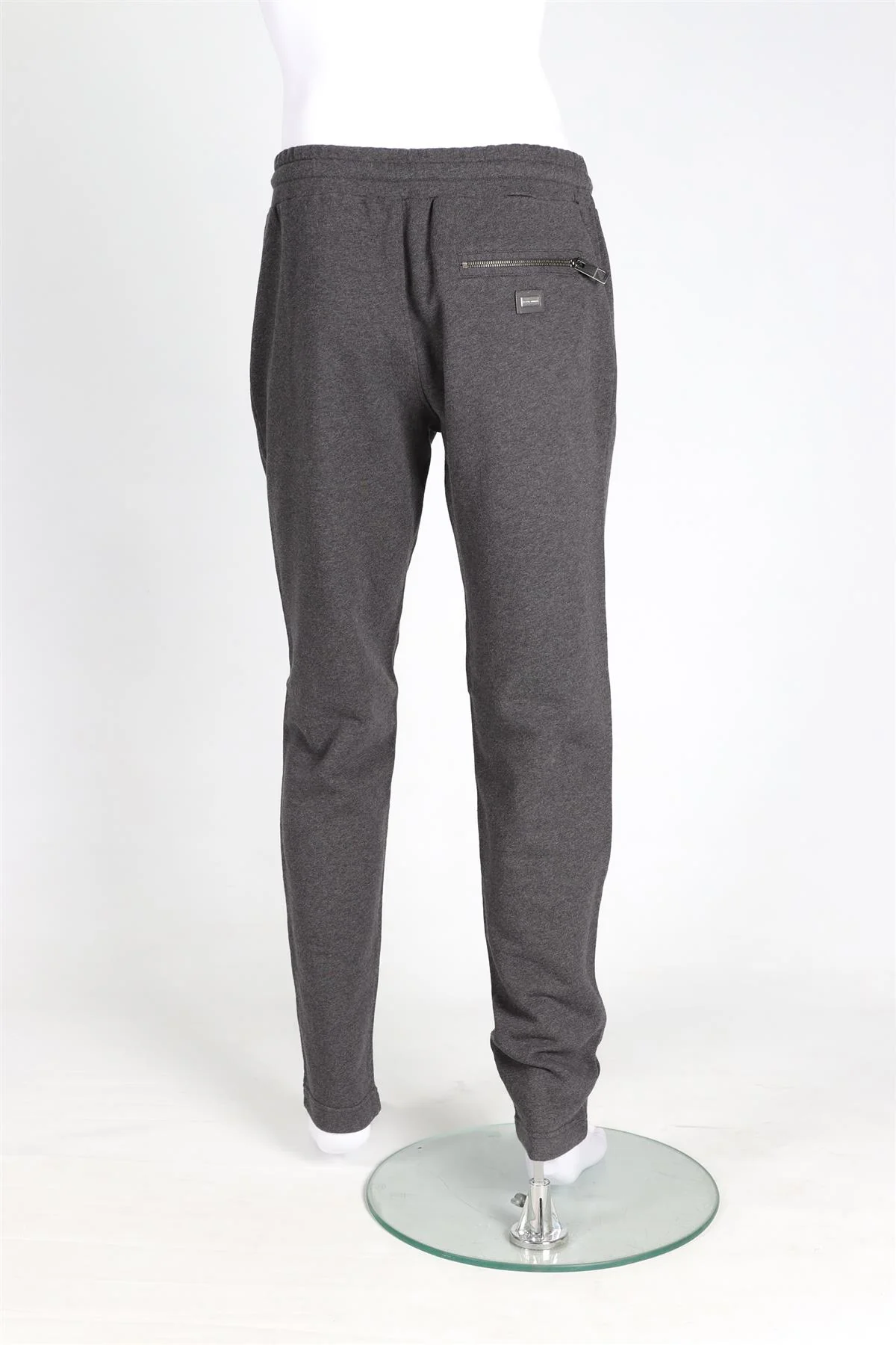 DOLCE & GABANNA GREY MEN'S COTTON TRACK PANTS IT 46 UK 30 - Image 4