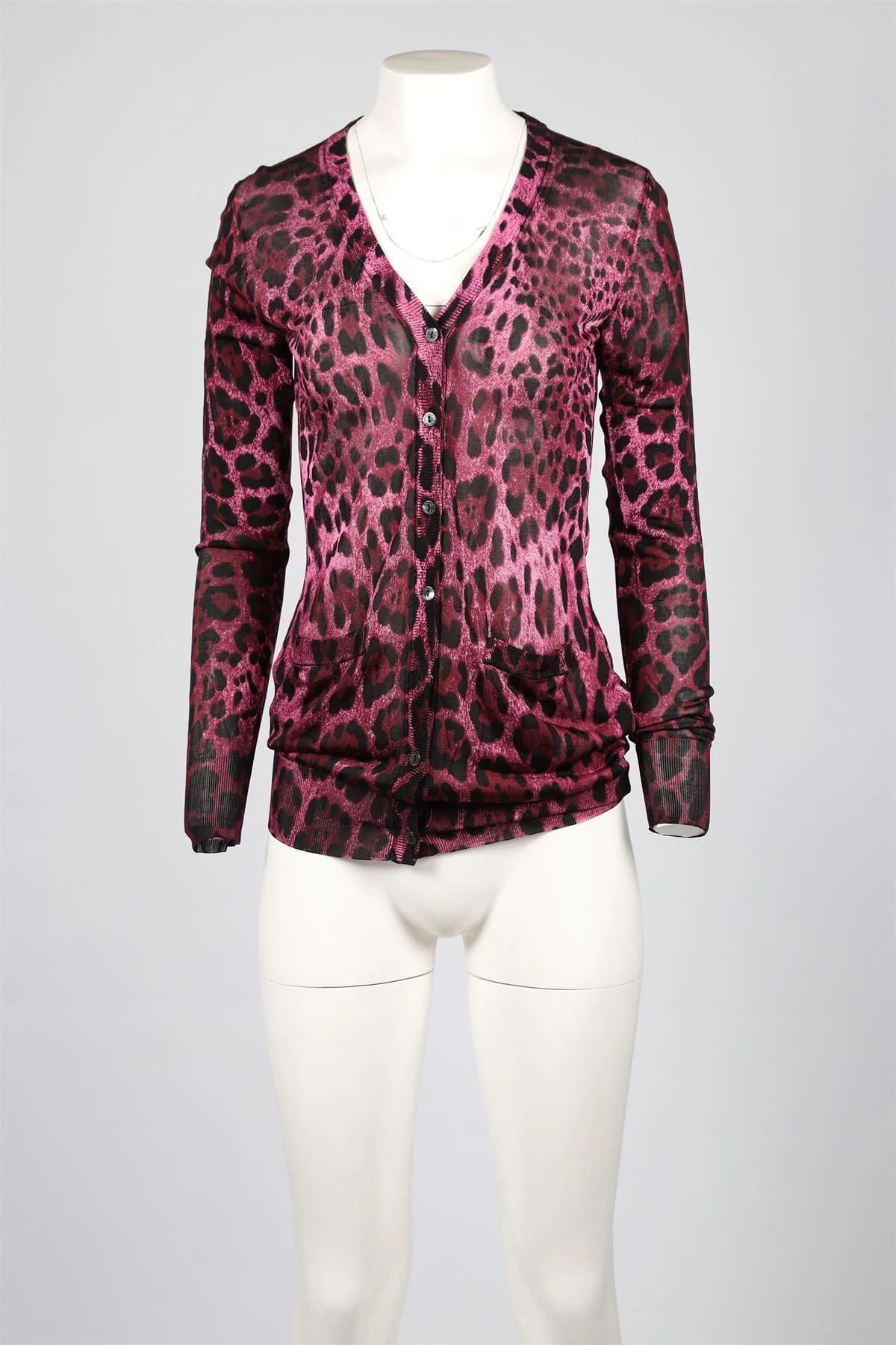 DOLCE & GABANNA PINK KNIT CARDIGAN IT 36 UK 4 - Image 2