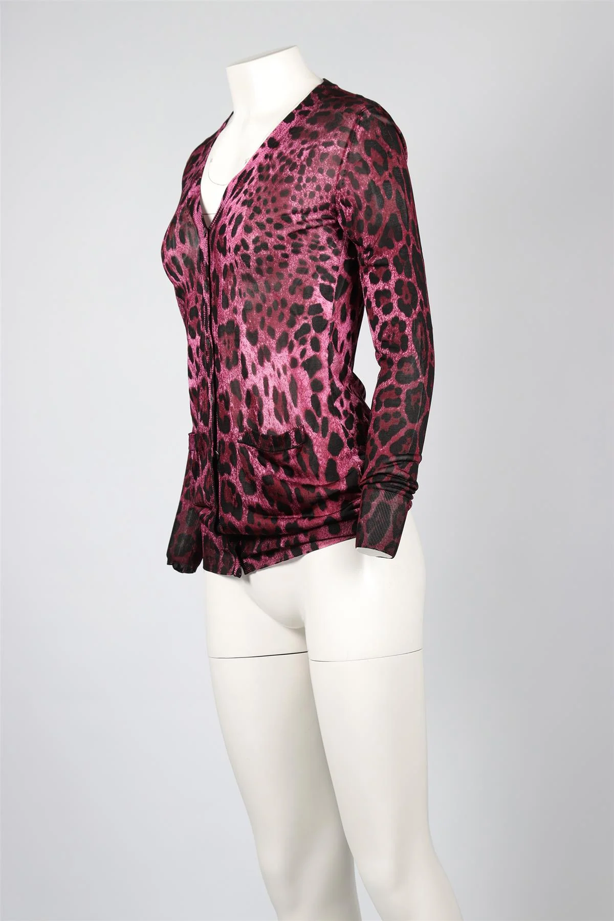 DOLCE & GABANNA PINK KNIT CARDIGAN IT 36 UK 4 - Image 3