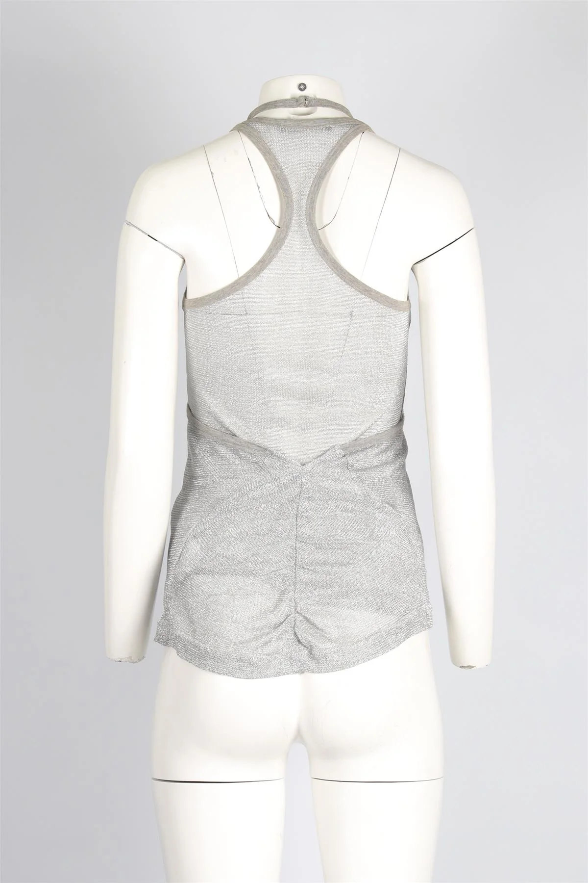 DOLCE & GABBANA SILVER KNIT TOP IT 40 UK 8 - Image 4