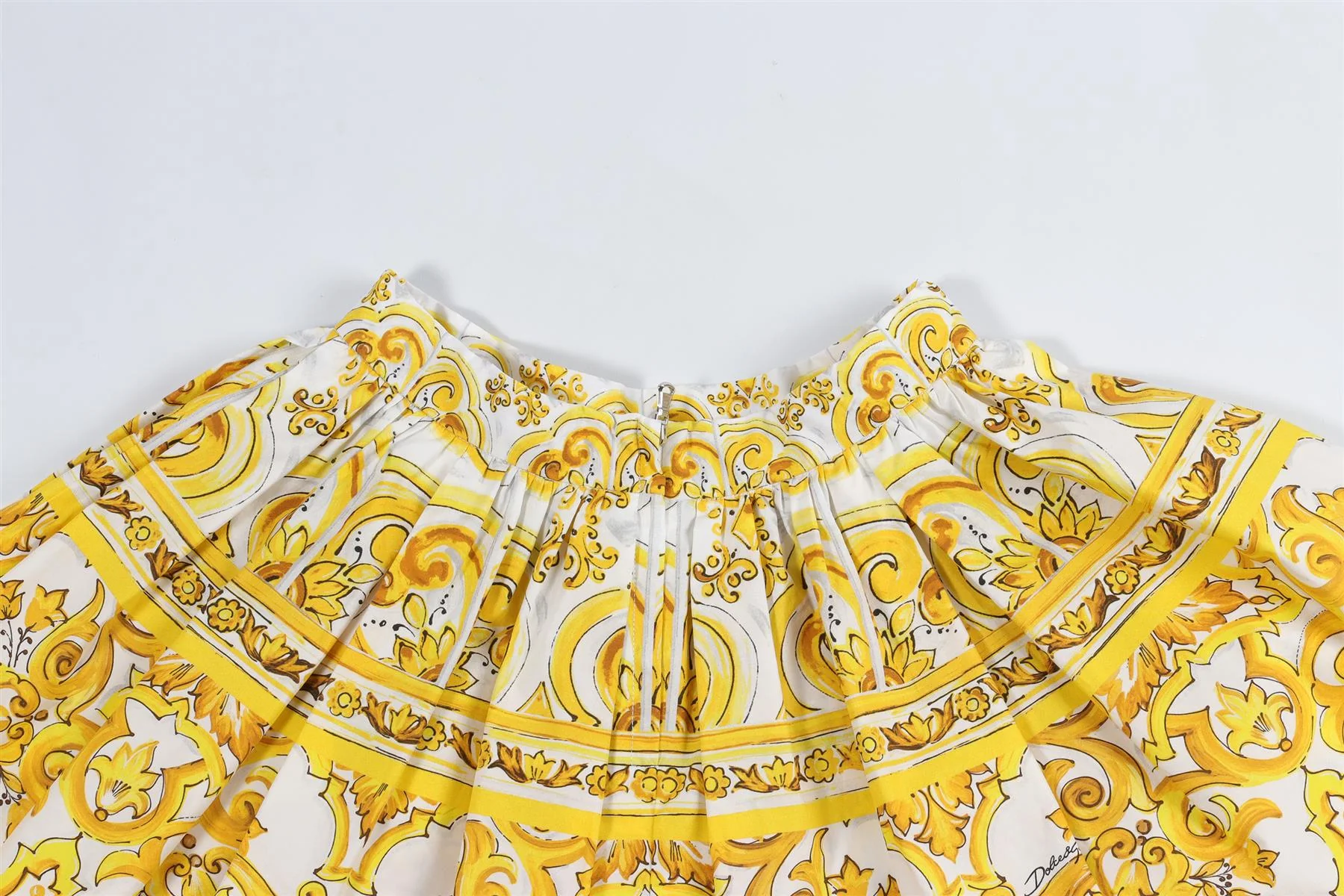 DOLCE & GABANNA YELLOW KIDS GIRLS COTTON SKIRT 6 YEARS - Image 5