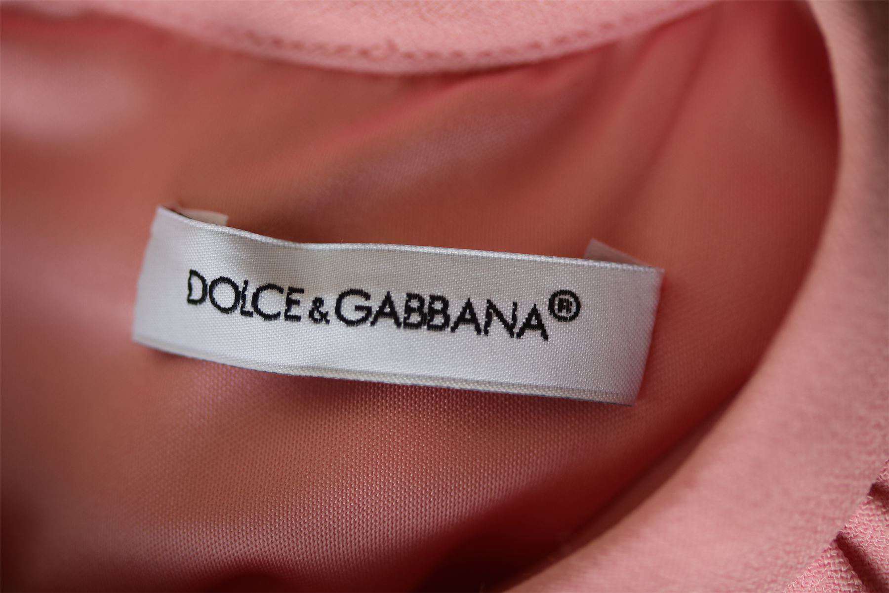DOLCE & GABBANA BABY GIRLS PINK VISCOSE CRÊPE PRINCESS DRESS 24-30 MONTHS - Image 5