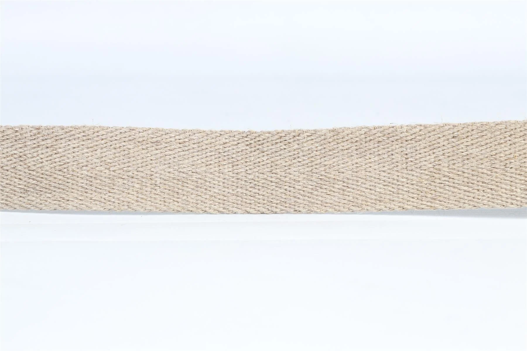 DOLCE & GABBANA BEIGE CANVAS AND LEATHER WAIST BELT 25.5-30 IN - Image 9