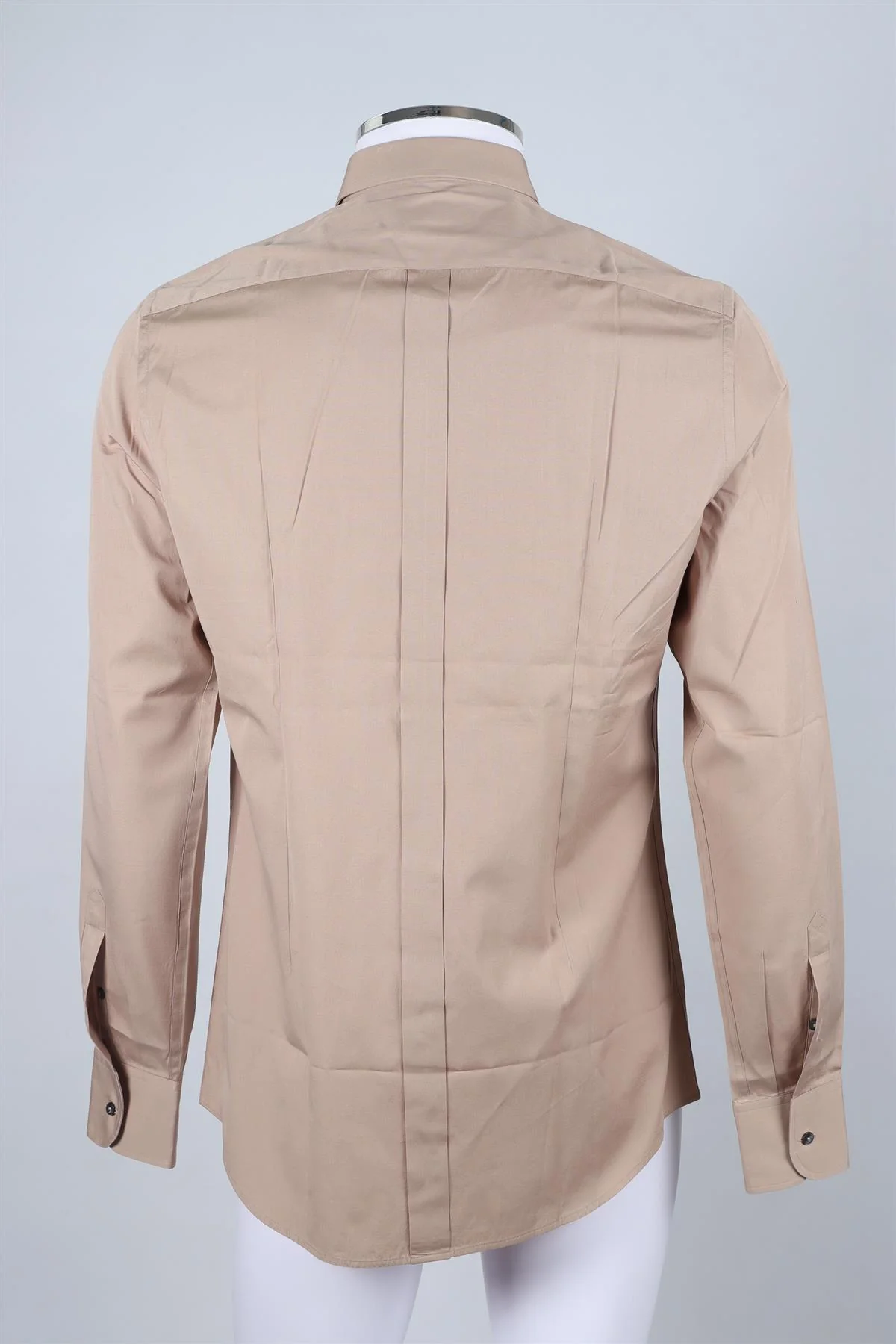 DOLCE & GABBANA BEIGE MEN'S COTTON SHIRT UK/US COLLAR 16 UK/US CHEST 40 - Image 4