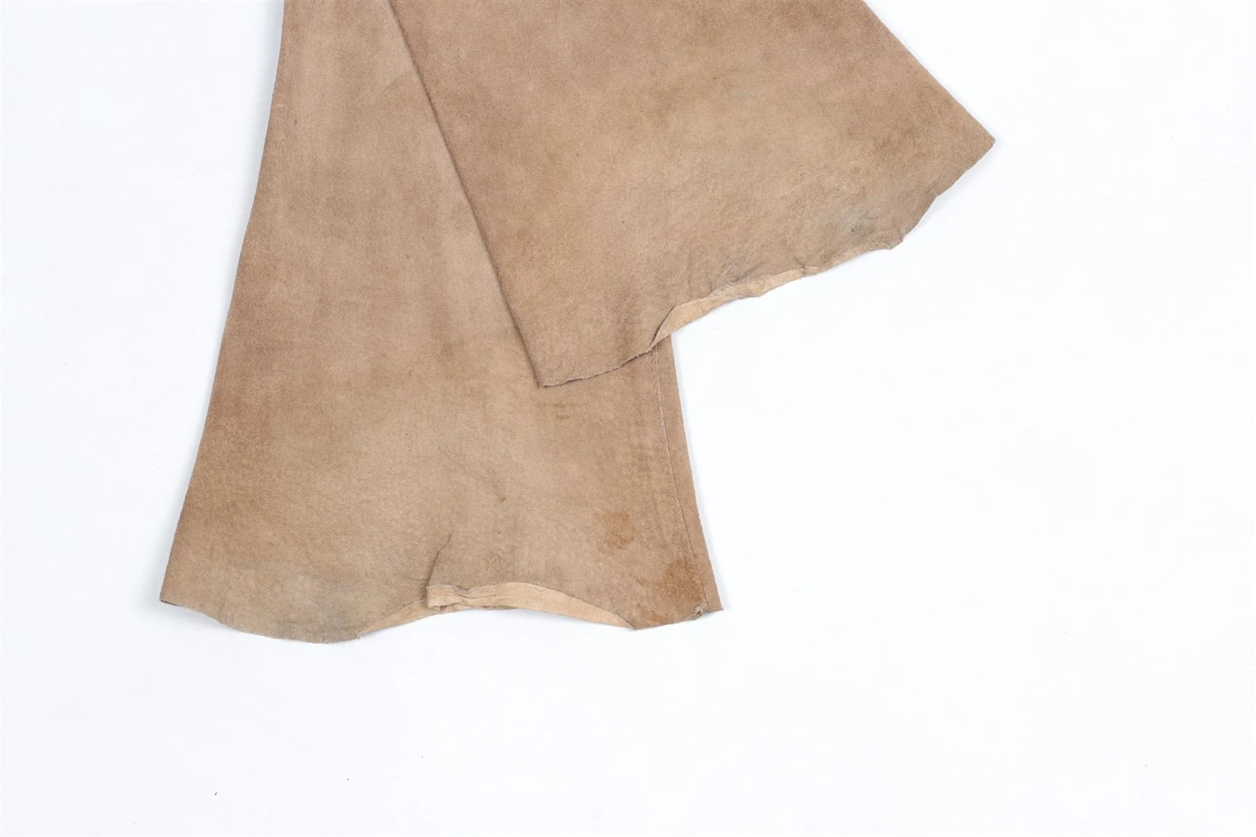 DOLCE & GABBANA BEIGE VINTAGE SUEDE FLARED PANTS IT 38 UK 6 - Image 7