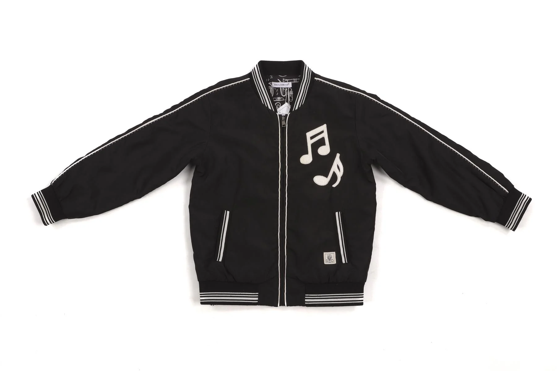 DOLCE & GABBANA BLACK KIDS BOYS JACKET 4 YEARS - Image 2