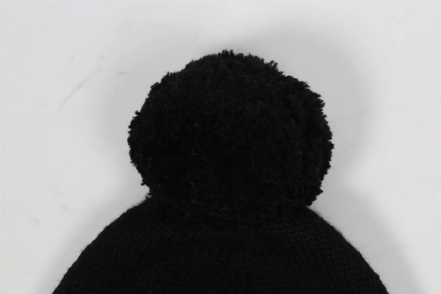DOLCE & GABBANA BLACK KIDS GIRLS WOOL BEANIE MEDIUM - Image 5