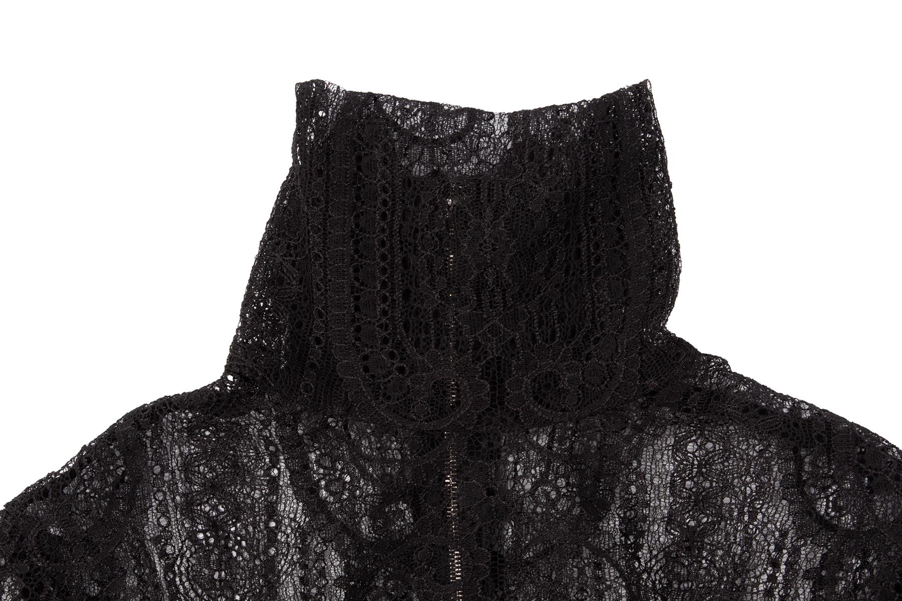 DOLCE & GABBANA BLACK LACE MAXI DRESS IT 38 UK 6 - Image 3