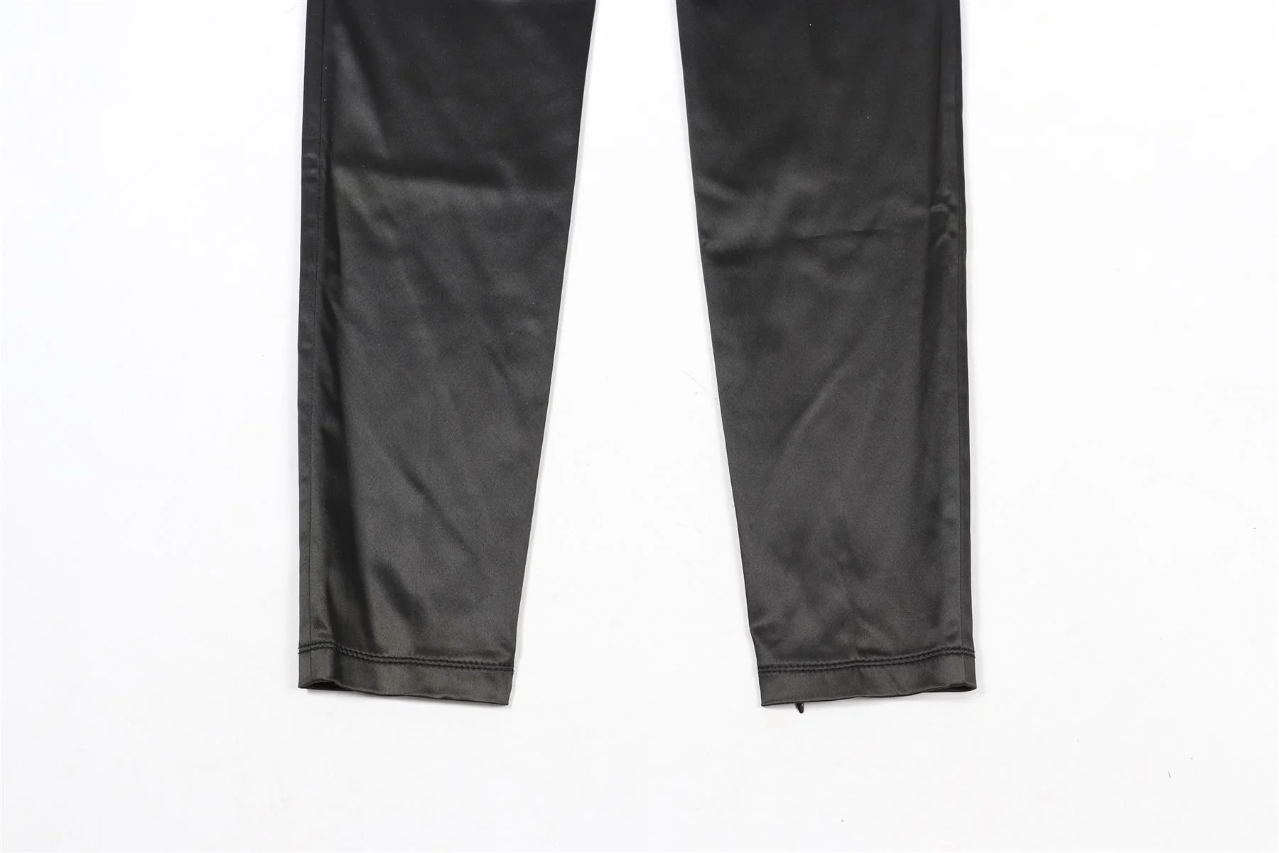 DOLCE & GABBANA BLACK SATIN PANTS IT 42 UK 10 - Image 5