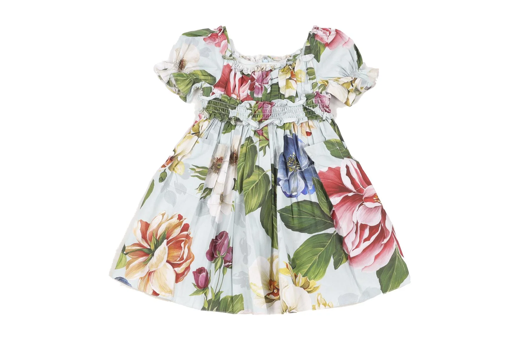 DOLCE & GABBANA BLUE BABY GIRLS DRESS AND BLOOMERS SET 12-18 MONTHS - Image 2