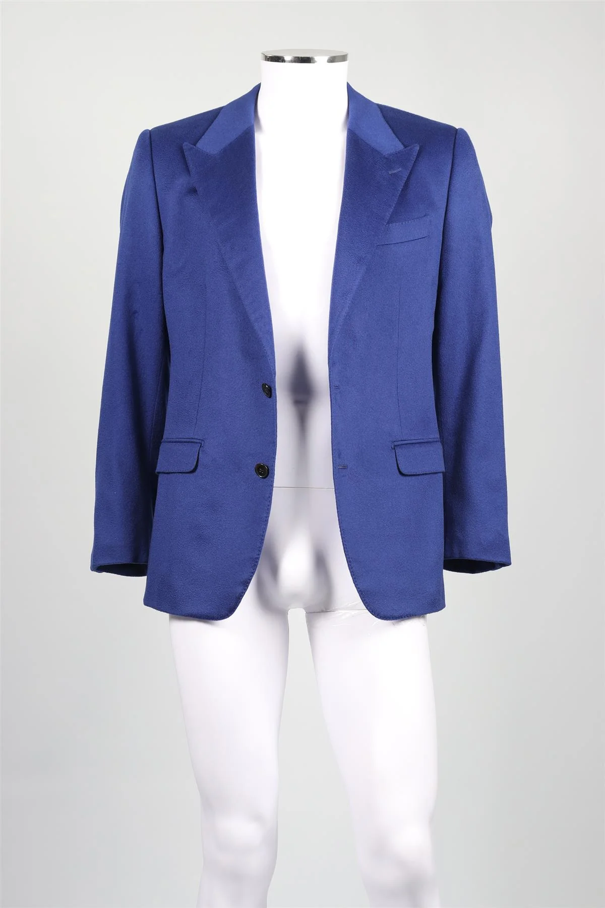 DOLCE & GABBANA BLUE MEN'S CASHMERE BLAZER IT 42 UK 32 - Image 3