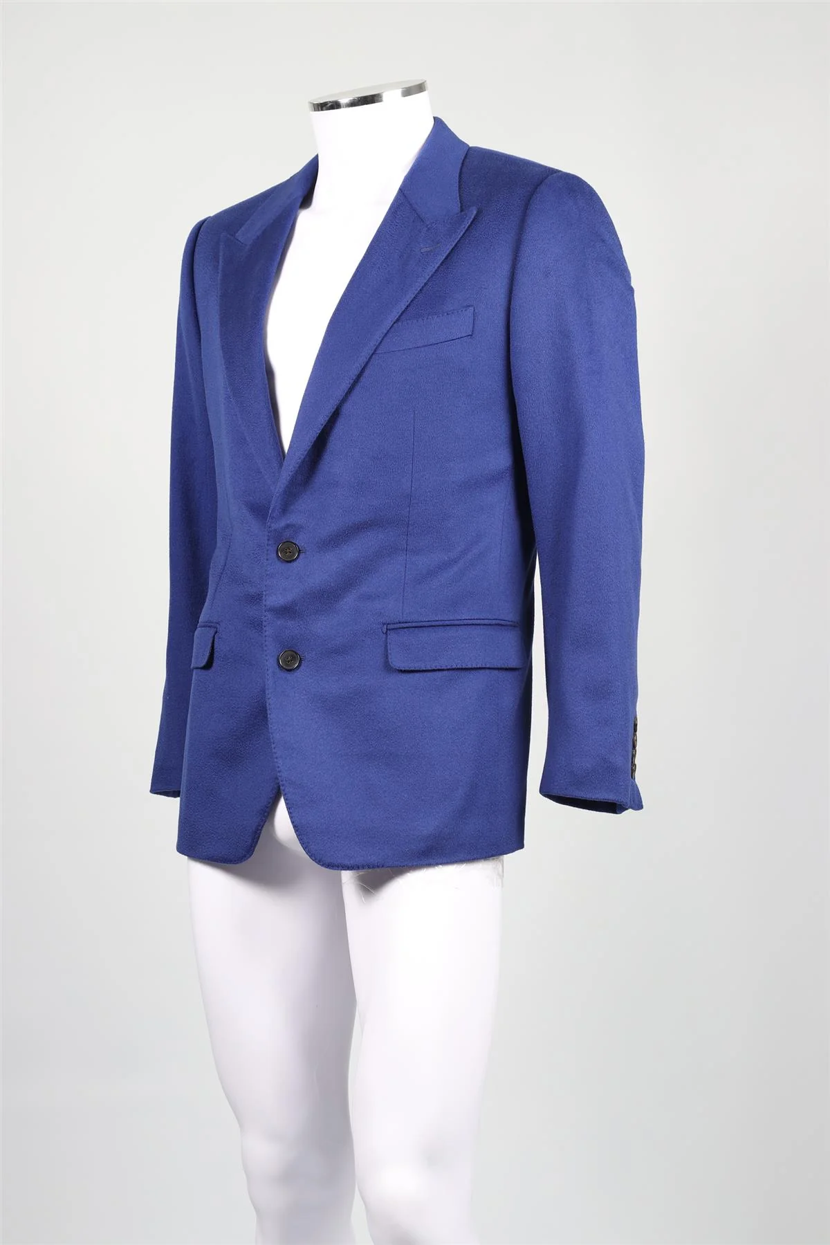 DOLCE & GABBANA BLUE MEN'S CASHMERE BLAZER IT 42 UK 32 - Image 4